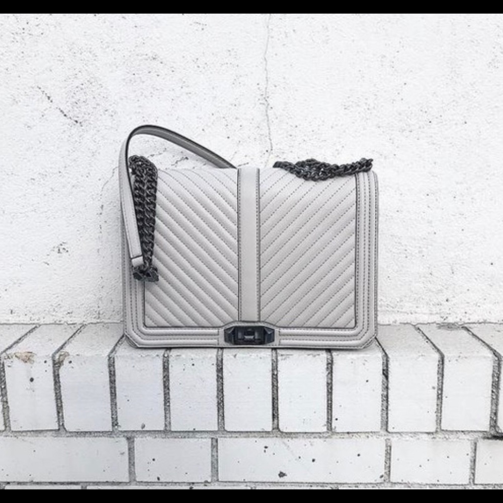 Chevron Quilted Jumbo Love Crossbody